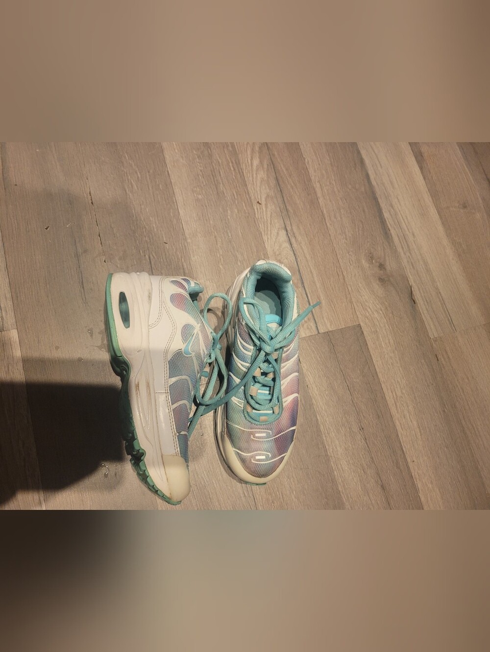 Nike Air Max Plus GS 'Light Aqua' sneakers Size 1 Youth Girls